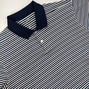 Nike Dri-Fit Standard Fit Blue Striped Polo‎ Women's Size Medium